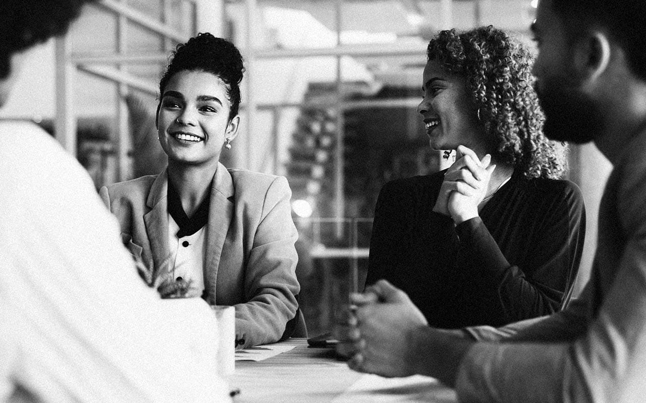 Professionals in a meeting